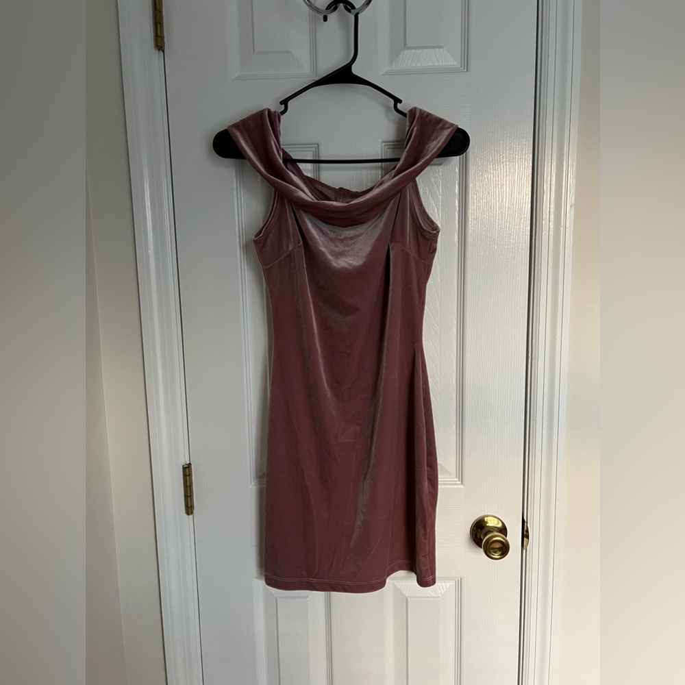 Velvet mini dress